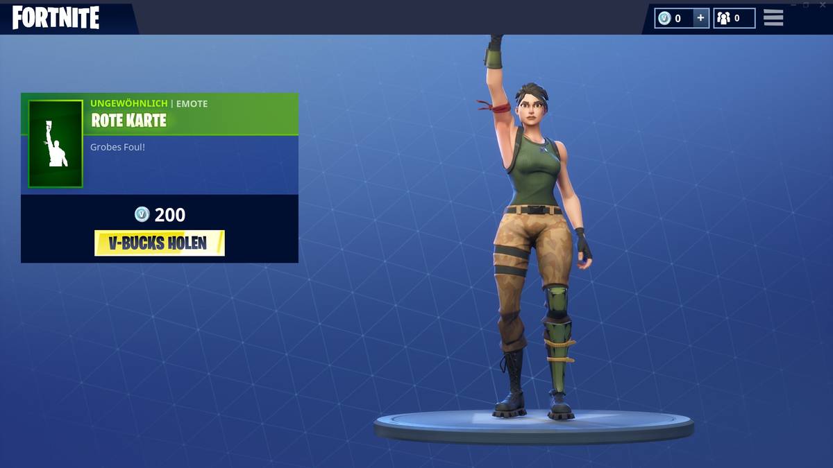 ... auch wenn am Ende kein Fortnite-Charakter deswegen vom Platz fliegt. Dennoch bietet auch diese Emote-Geste eine passende Abwechslung