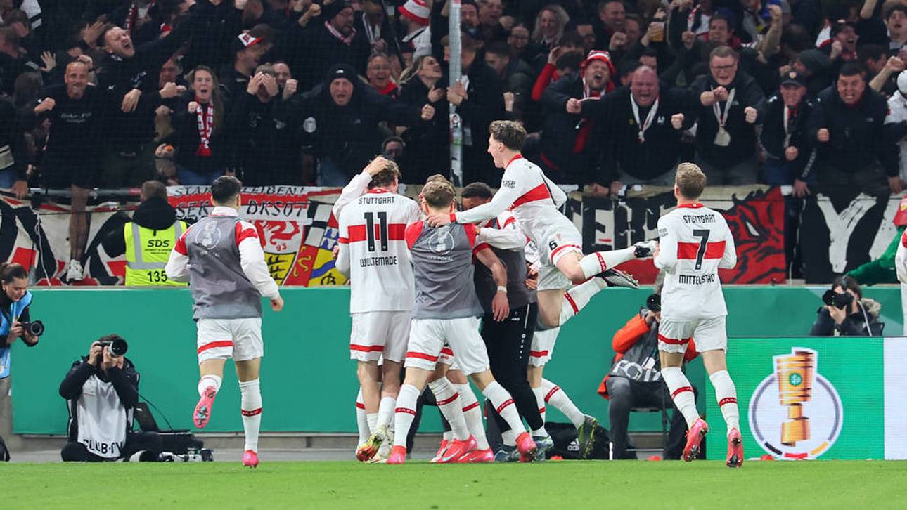 Grenzenlose Freude: Der VfB Stuttgart steht im Finale des DFB-Pokals 