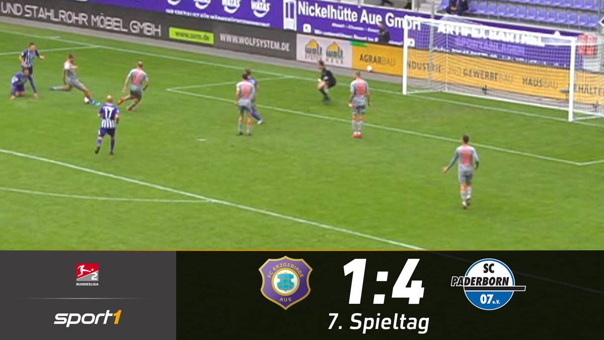 Erzgebirge Aue – SC Paderborn 07 (1-4): Tore und Highlights | 2. Bundesliga