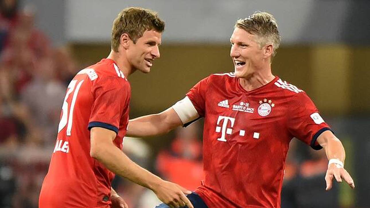 Müller frotzelt über Schweinsteiger