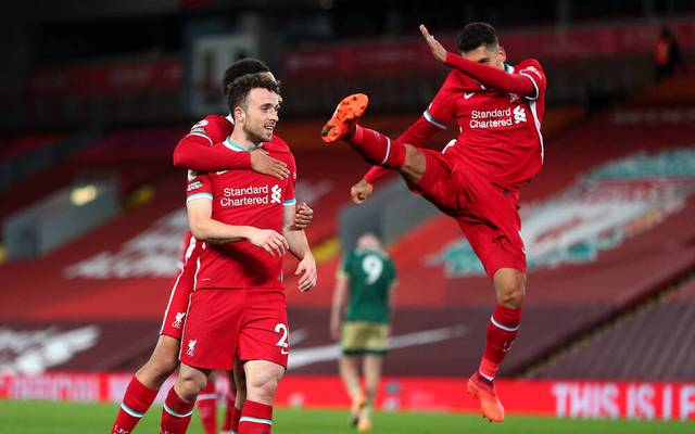 Fc Liverpool Sprengt Diogo Jota Das Trio Mane Firmino Salah