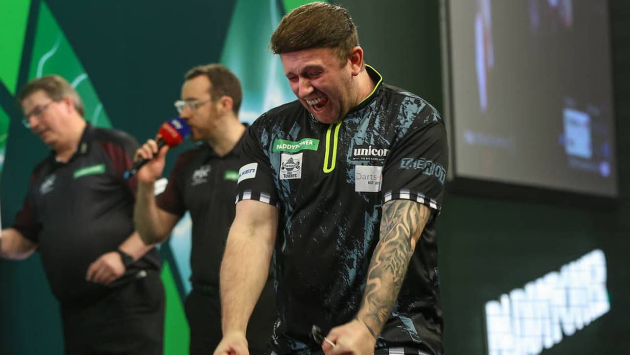 Callan Rydz steht im Achtelfinale der Darts-WM