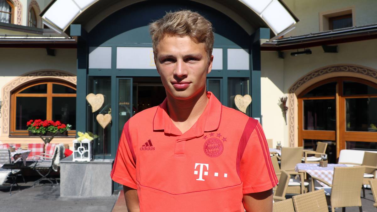 Jann-Fiete Arp im Trainingslager des FC Bayern II