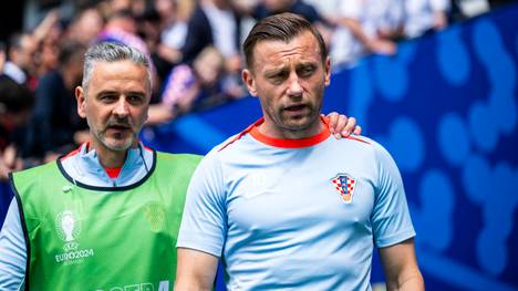 Ivica Olic (r.) ist Co-Trainer der kroatischen Nationalmannschaft