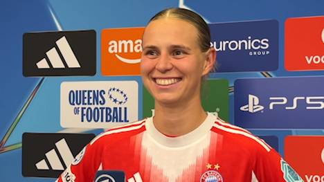 Die Frauen des FC Bayern München drehen ein 0:2 gegen den FC Arsenal in der Champions League fulminant. Matchwinnerin Klara Bühl kann es nach dem Spiel noch gar nicht glauben. 