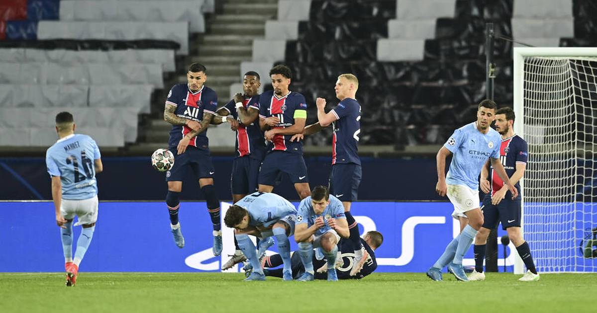 UEFA Champions League: Paris Saint-Germain-Manchester City 1: 2