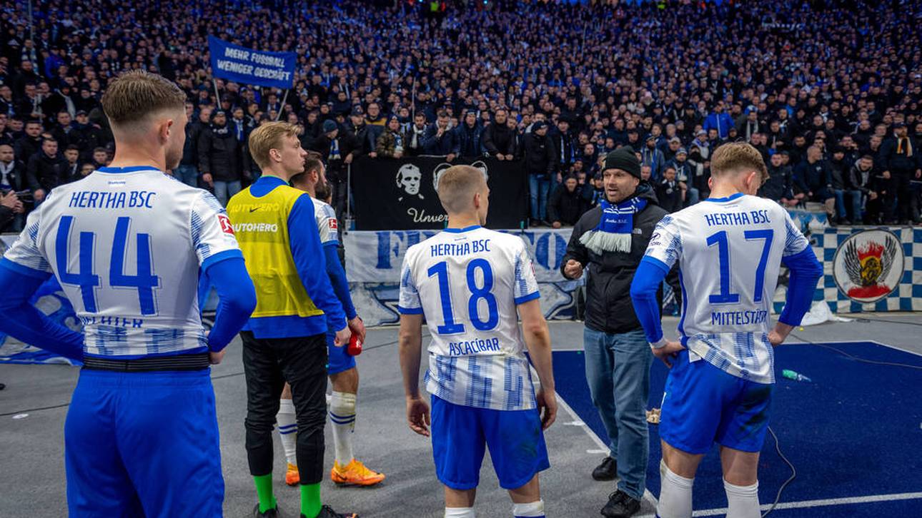 Hertha-Spieler bleiben Fans fern