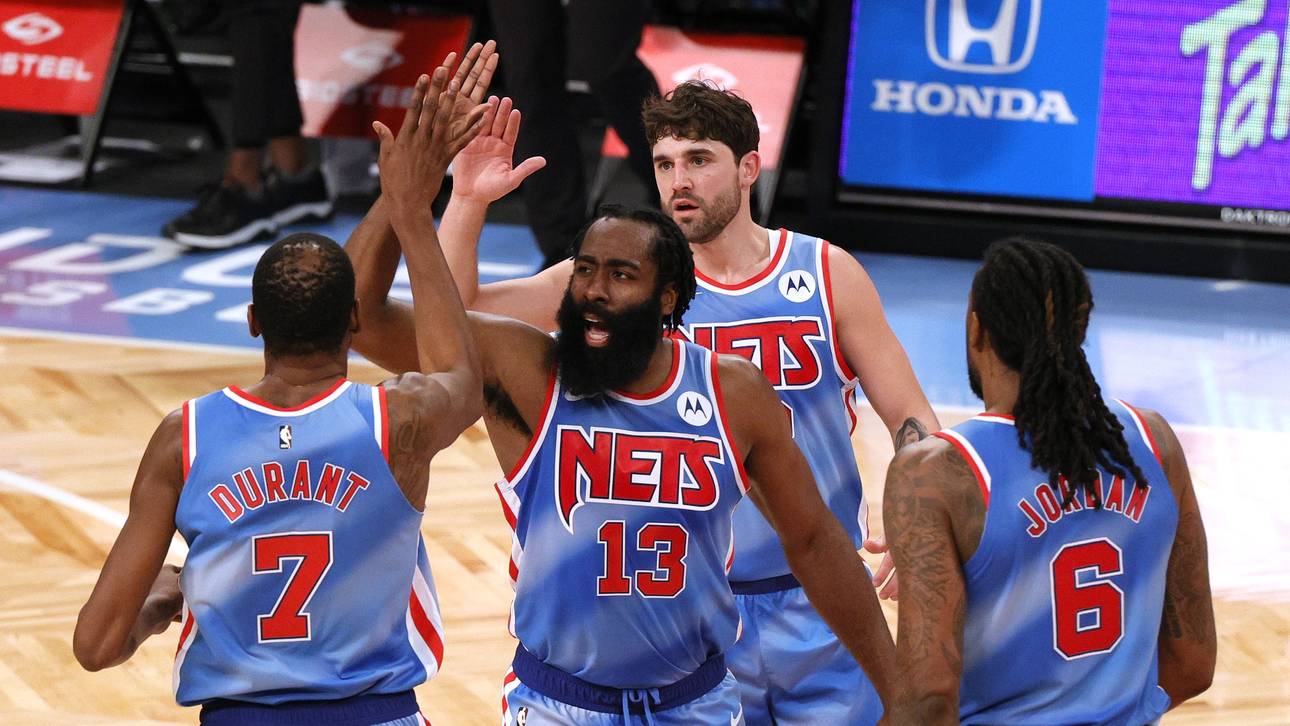 Harden mit spektakulärem Nets-Debüt