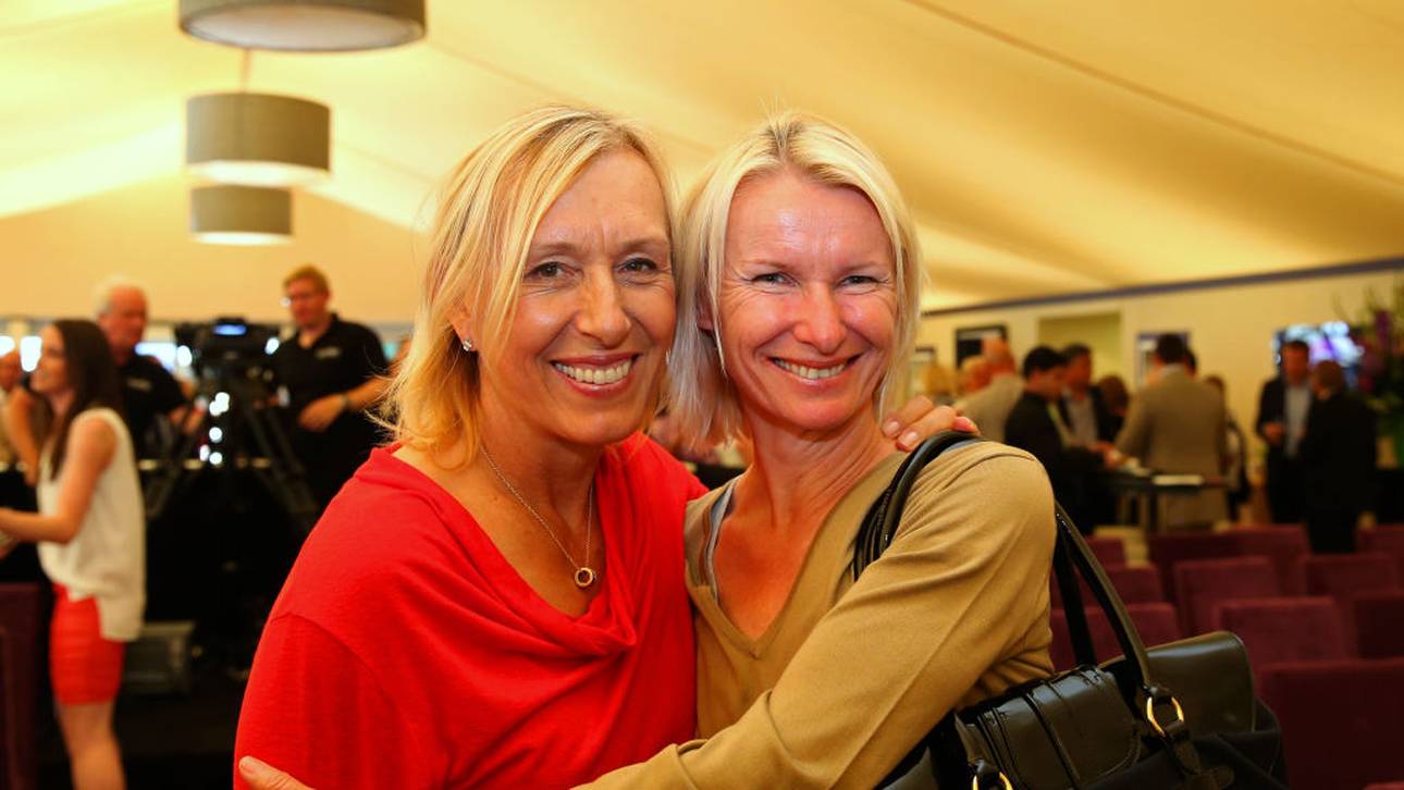 Martina Navratilova und Jana Novotna 2013 in Wimbledon