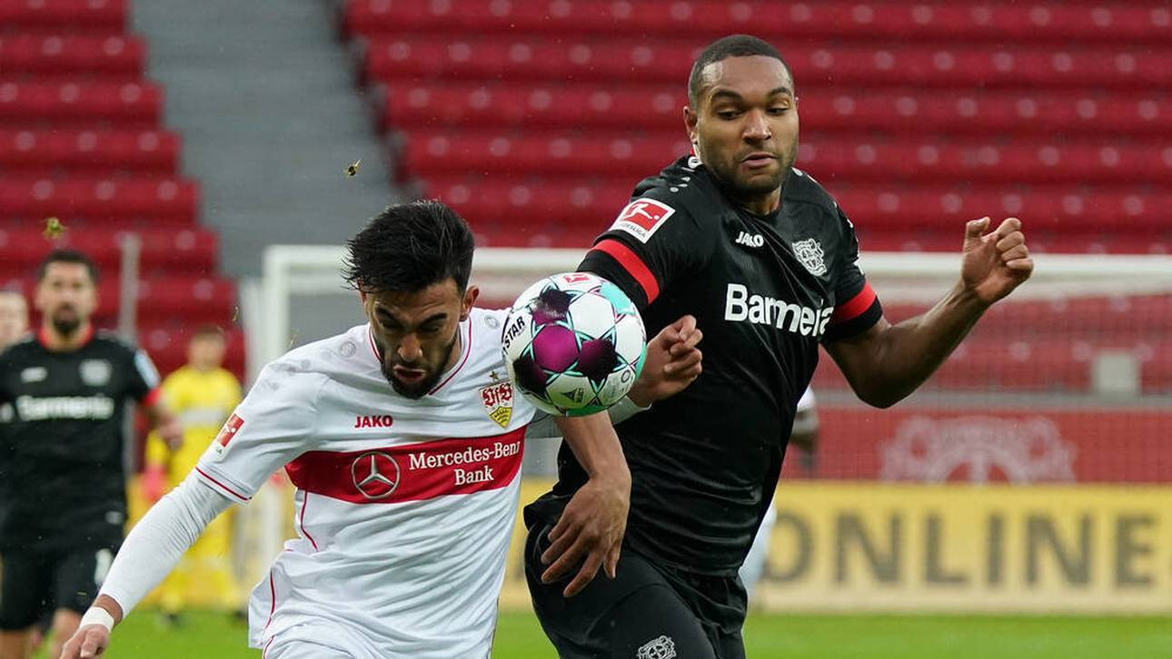 Jonathan Tah (r.) im Zweikampf mit Nicolás González vom VfB Stuttgart
