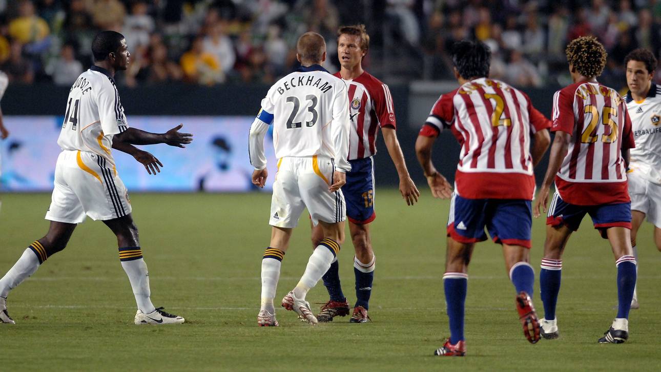 Jesse Marsch zog sich 2007 den Zorn von David Beckham zu