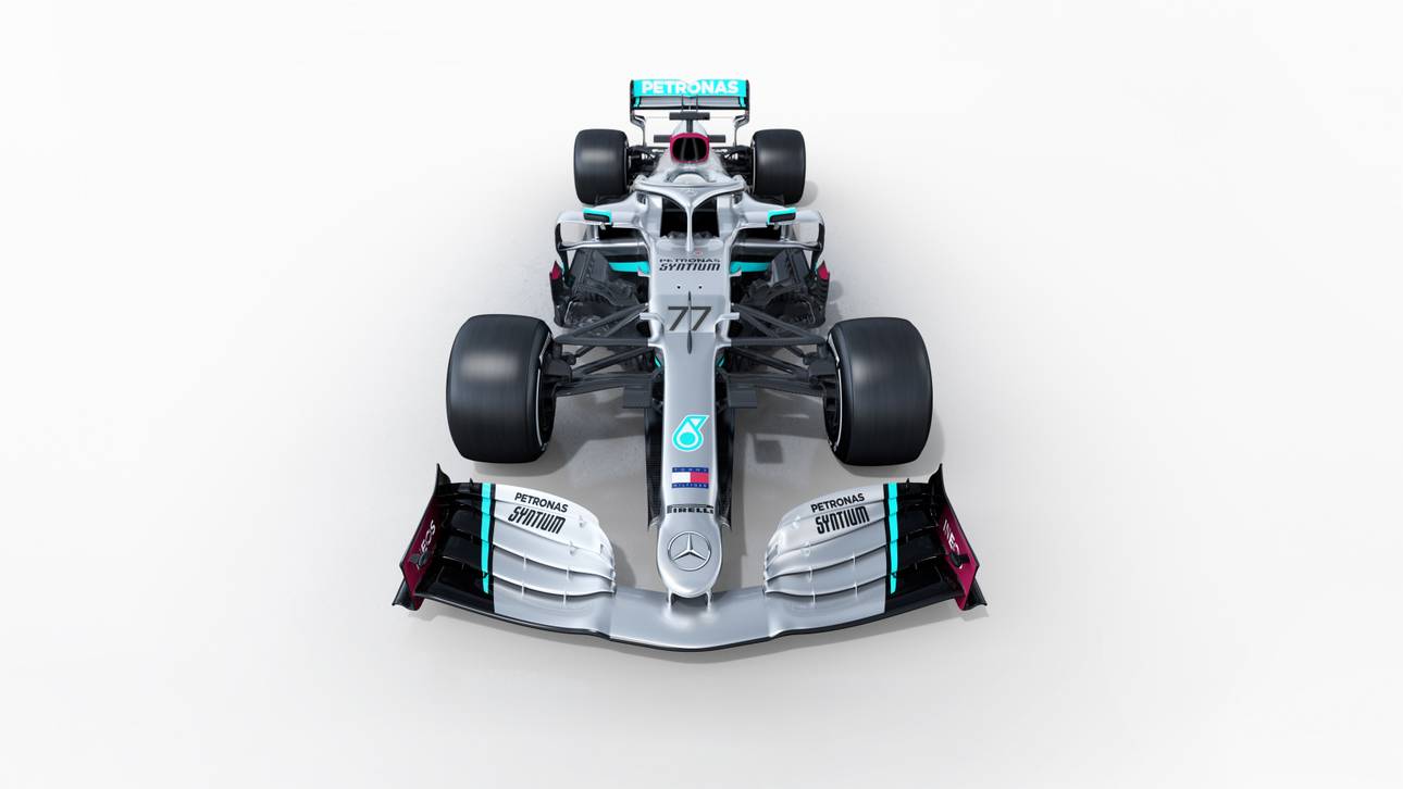 Spitze Schnauze - mit diesem Boliden will Lewis Hamilton seinen WM-Titel verteidigen