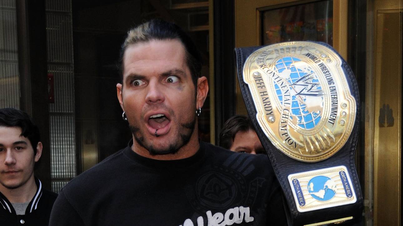 Jeff Hardy bei einem Promo-Termin für WWE 2007