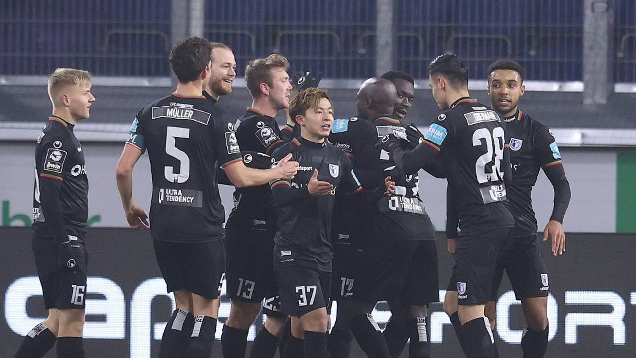 Magdeburg läuft in Ukraine-Farben auf