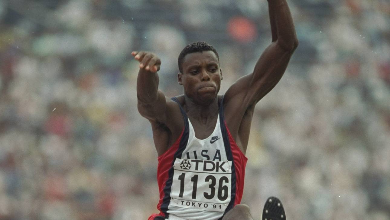 Carl Lewis war der Top-Favorit bei der WM 1991 in Tokio