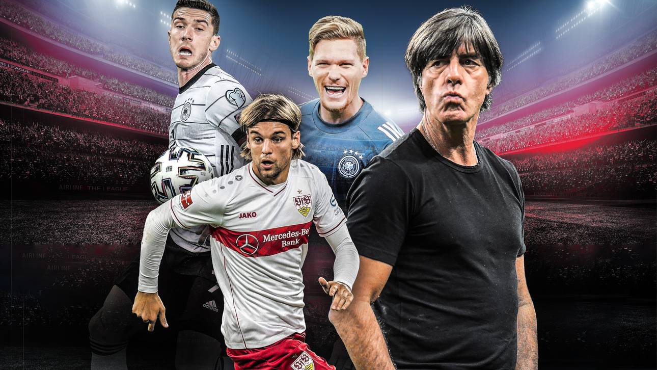 Robin Gosens und Marcel Halstenberg (beide oben) gehören zu den Konkurrenten von Borna Sosa