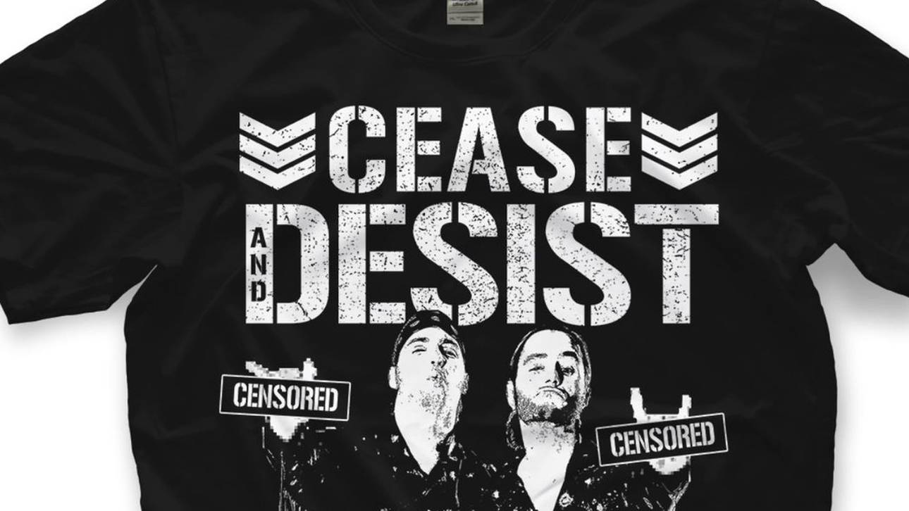 Die Young Bucks vermarkten nach ihrer Abmahnung durch WWE nun ein Spott-Shirt