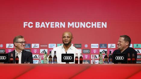 Kompany bei seiner Vorstellung in München