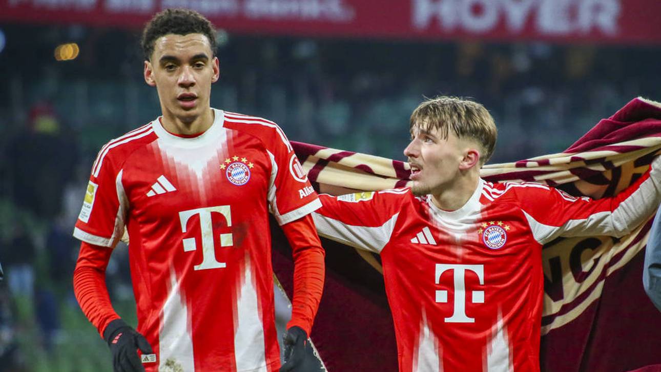Jamal Musiala (l.) und Lennart Karl (r.) stehen nicht in der Startelf