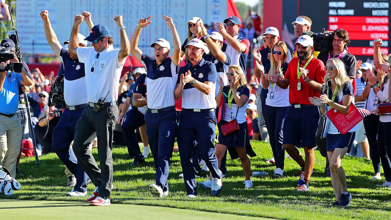 Bann gebrochen: Ryder Cup an USA