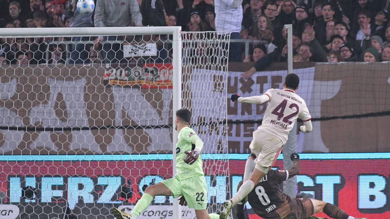 Musiala trifft gegen St. Pauli traumhaft zum 1:0 Siegtreffer 