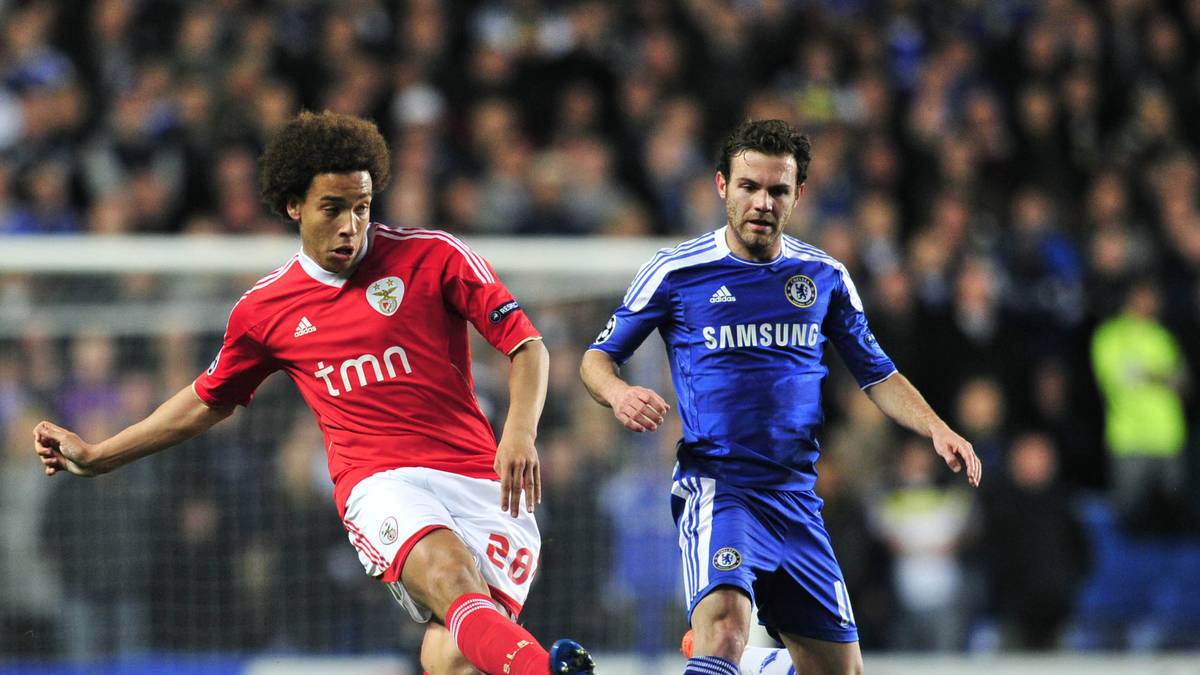 PLATZ 20: BENFICA LISSAON - Weiter als ins Viertelfinale schafft es Benfica bislang nicht - dies allerdings viermal. 2011/12 ist für Axel Witsel und seine Teamkollegen beispielsweise gegen den späteren Sieger FC Chelsea (hier mit Juan Mata) nach zwei knappen Niederlagen Schluss