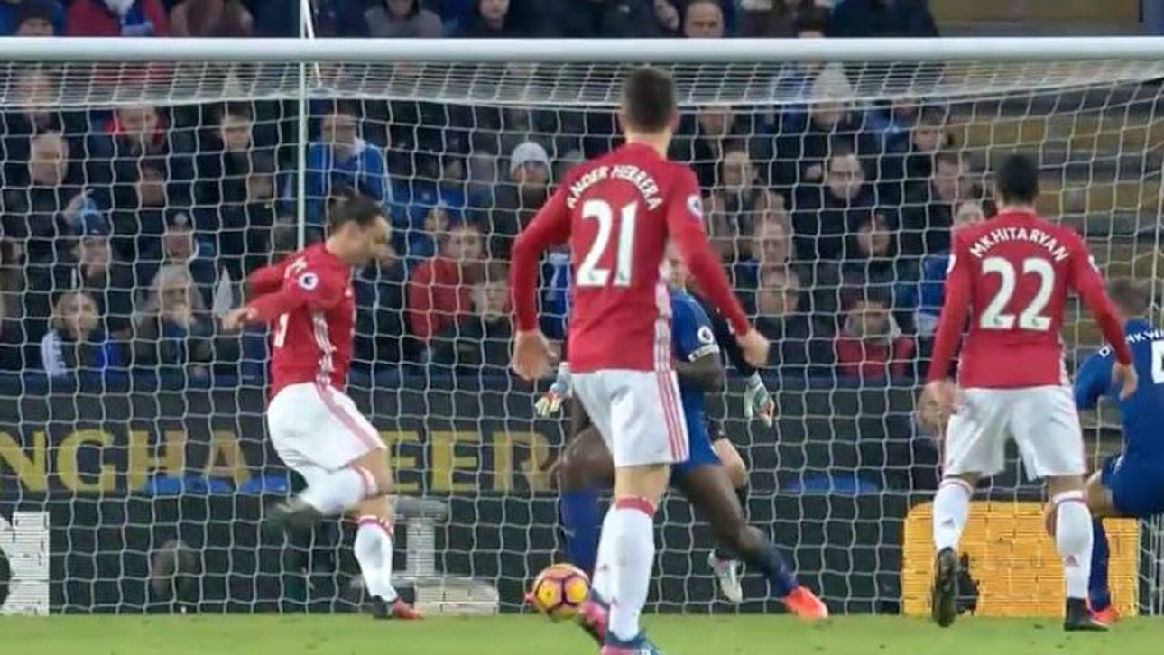 Im Video: Ibra entzaubert Leicester