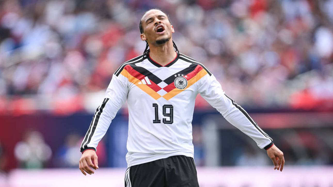 Leroy Sané sichtbar frustriert im Spiel gegen die USA