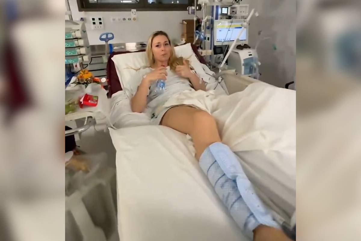 Vonn mit emotionaler Botschaft aus dem Krankenhaus