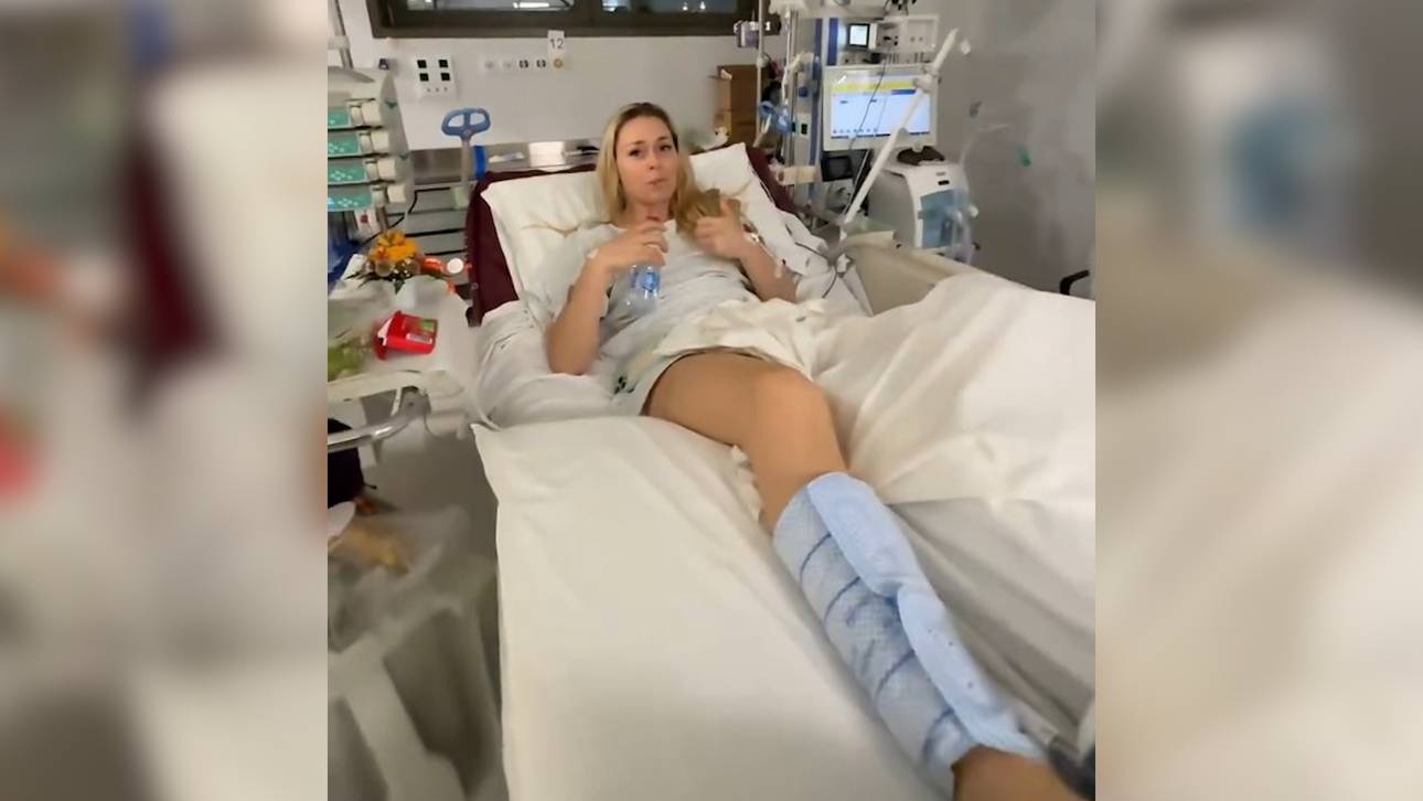 Vonn mit emotionaler Botschaft aus dem Krankenhaus