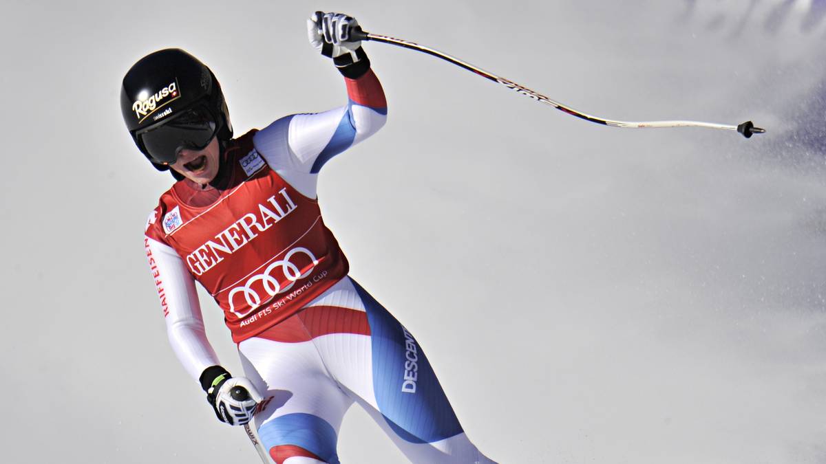 Lara Gut-Ski Weltcup-Jubel