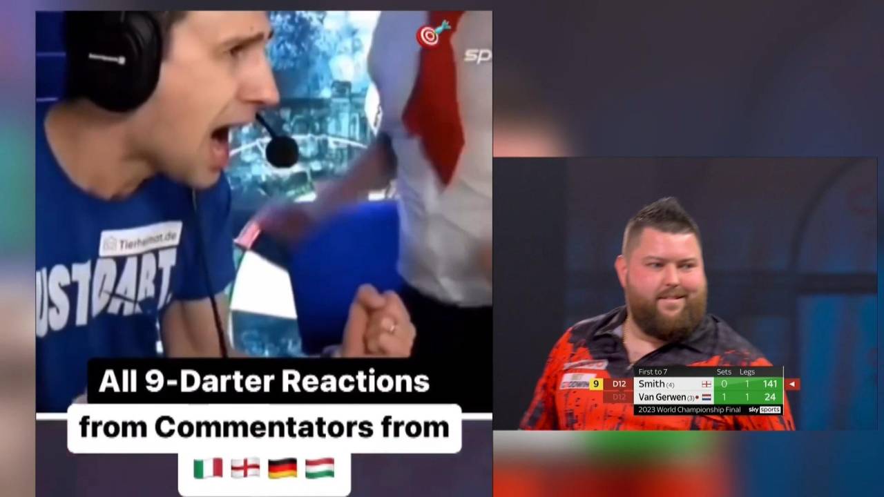 Darts-WM 2024: Weltmeister Michael Smith mit dem 9-Darter im WM-Finale 2023