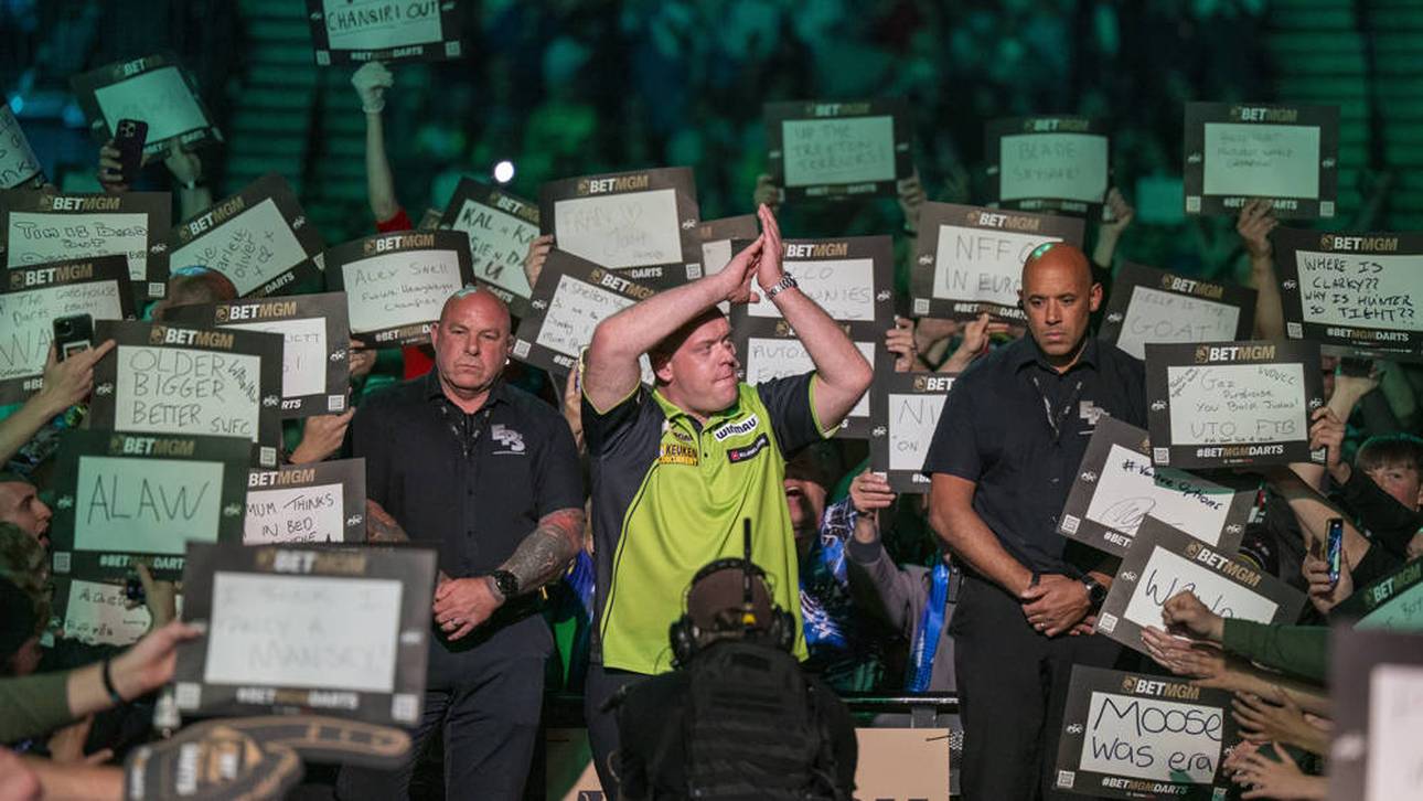 Van Gerwen bei Comeback früh raus