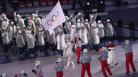 Die Olympischen Athleten aus Russland werden auch bei der Schlussfeier nicht unter ihrer Fahne einlaufen dürfen
