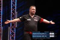 Martin Schindler sorgt bei der Hungarian Darts Trophy mit einem 9-Darter gegen Stephen Bunting für völlige Ekstase. 