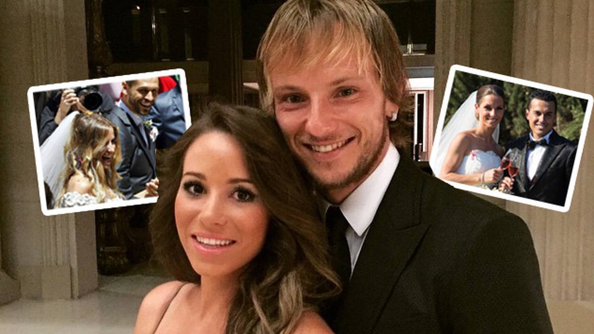Pedros Teamkollege Ivan Rakitic gab in Sevilla Raquel Mauri zwei Jahre nach der standesamtlichen Hochzeit nun auch kirchlich das Jawort