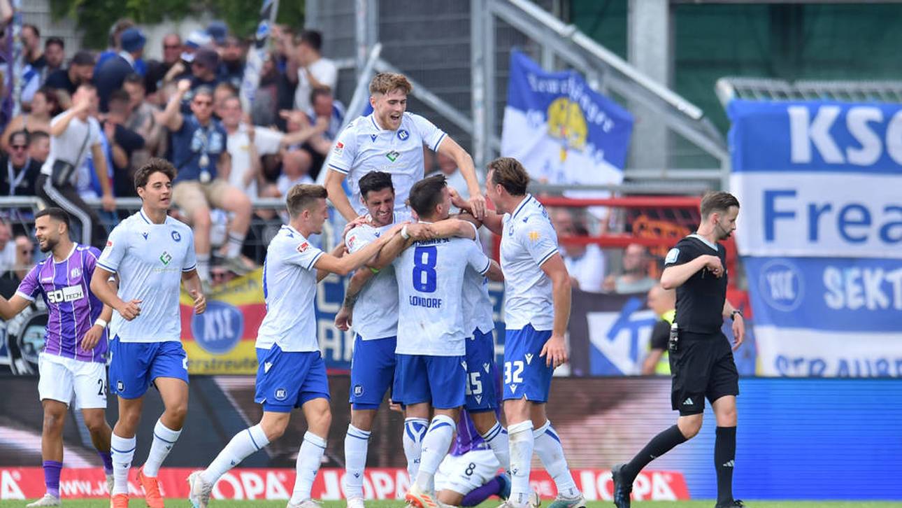 KSC siegt dank Traumtor kurz vor Schluss