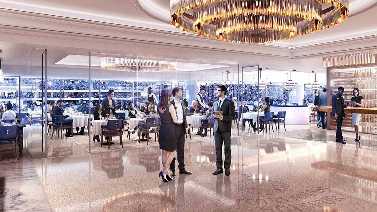 Der VIP-Raum im Herzen des neuen Stadions erinnert fast an einen Opernsaal