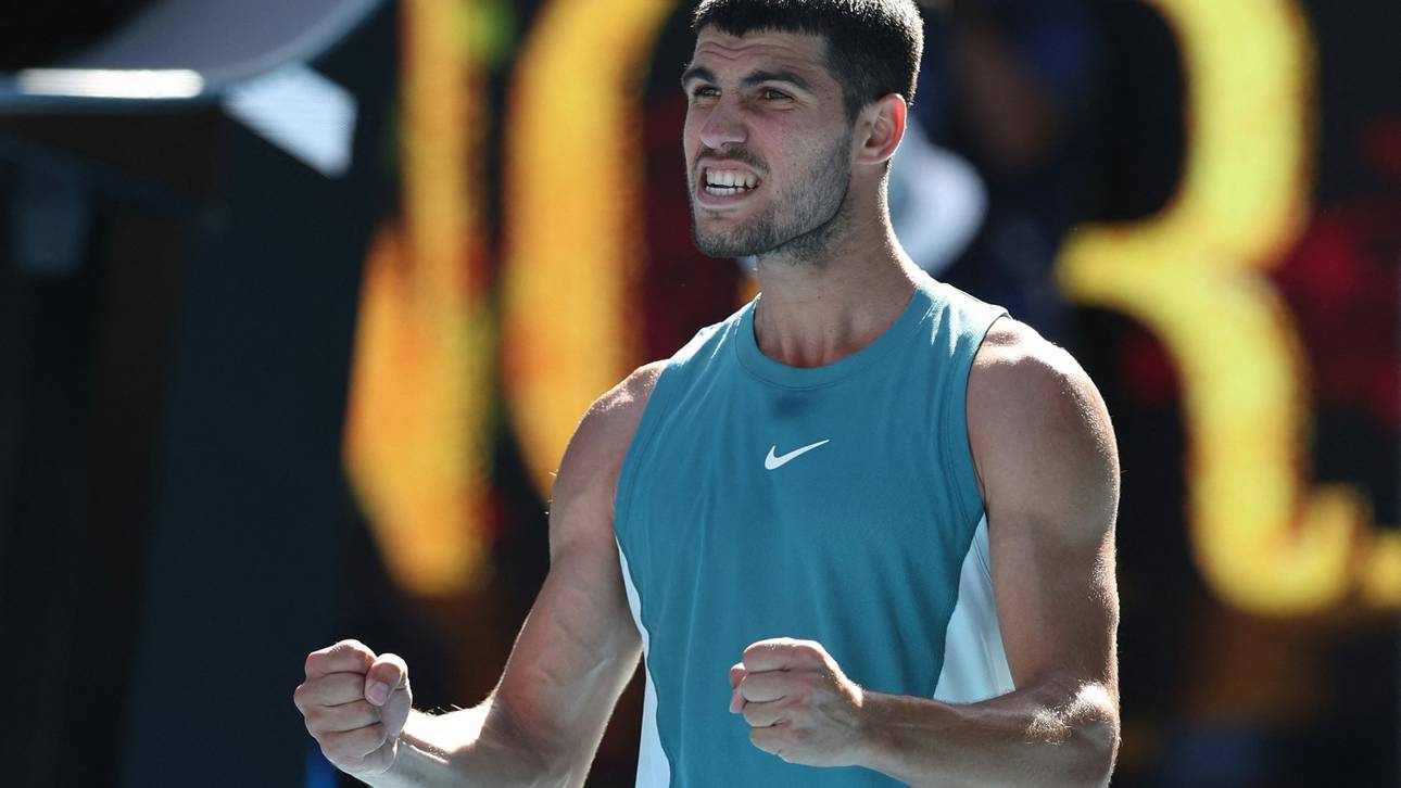 In Melbourne auf Kurs: Carlos Alcaraz