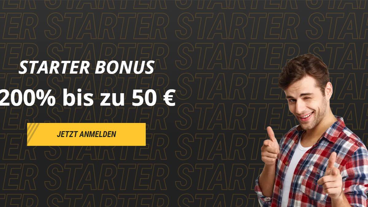 200% Bonus bis 50€  Bonus gibt es für Neukunden von Neobet mit dem Starter-Bonus