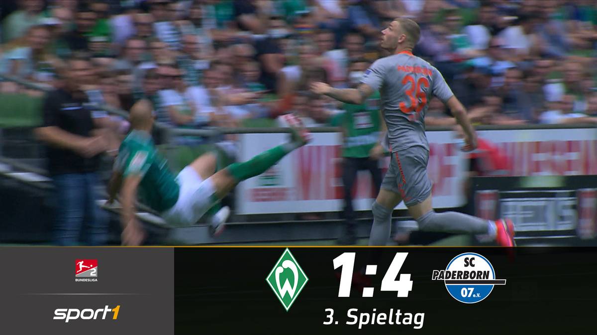SV Werder Bremen - SC Paderborn 07 (1:4): Highlights im Video | 2. Bundesliga