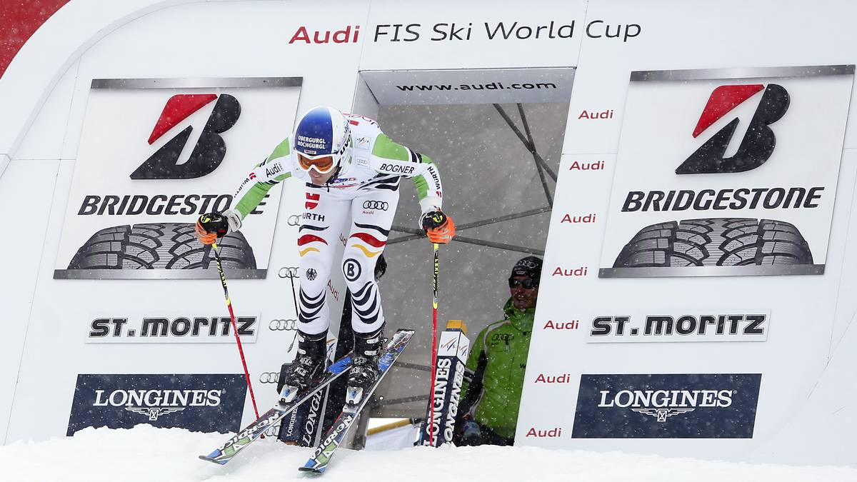 Fritz Dopfer gewann bei der WM die Silbermedaille im Slalom