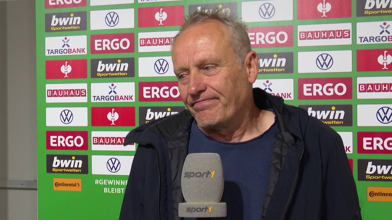 DFB-Pokal: Christian Streich vom SC Freiburg zeigt sich emotional nach Finale