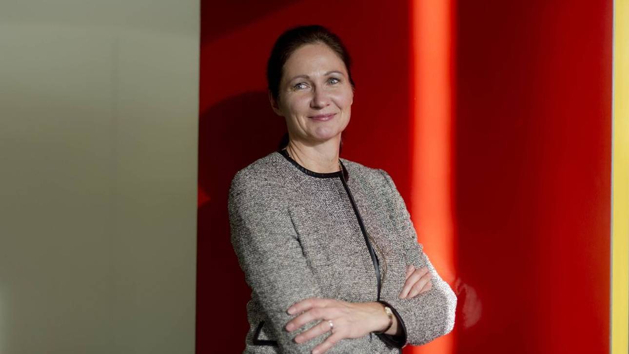 Die ehemalige deutsche Eisschnellläuferin Karin Enke, aufgenommen im Deutschen Hygienemuseum in Dresden am 30. Januar 2014