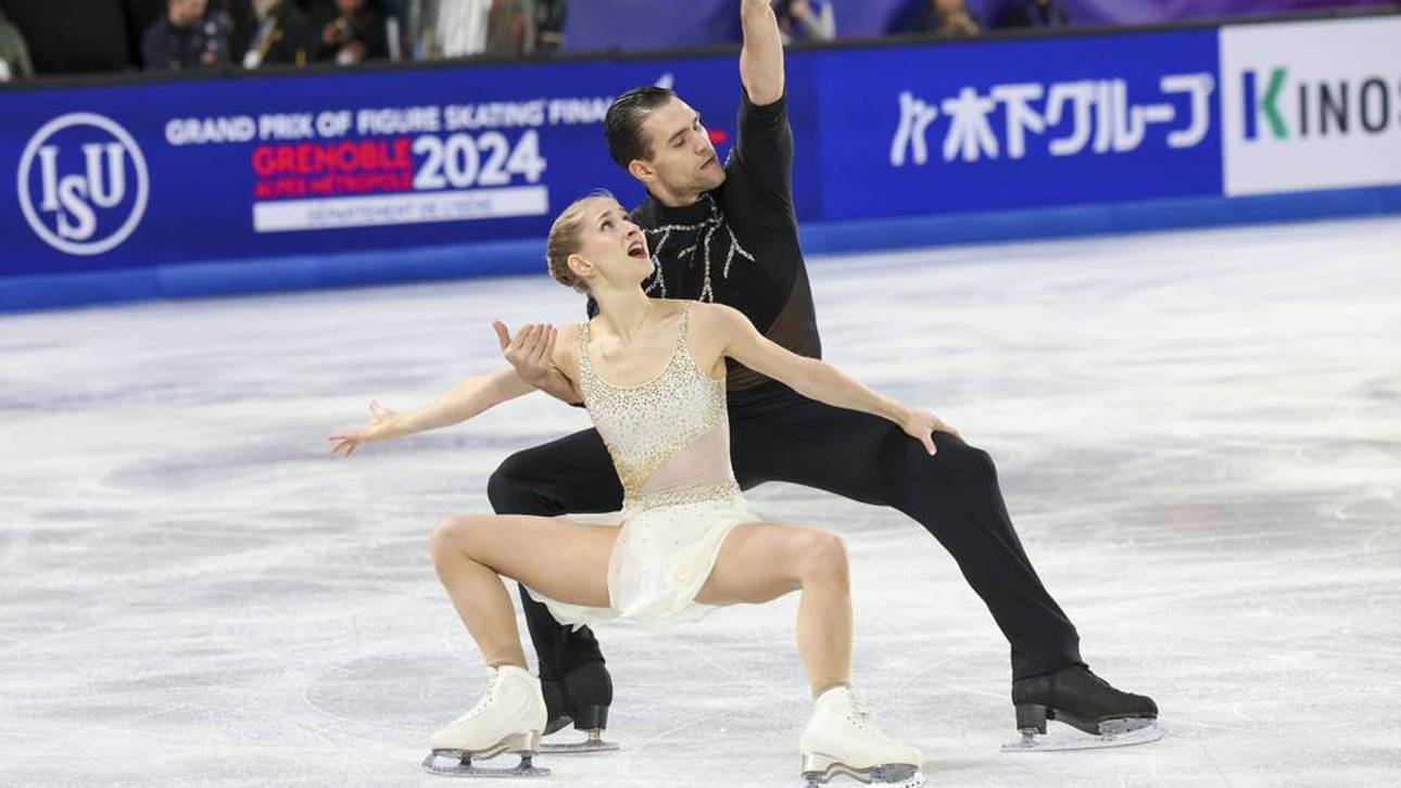 Minerva-Fabienne Hasse und Nikita Volodin bei ihrem Auftritt in Grenoble