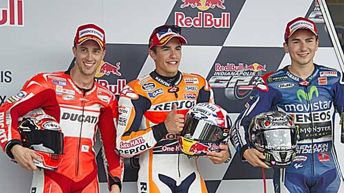 Gewohntes Bild: Marquez steht auch in Indy auf dem Podium ganz oben. Es ist sein zehnter Erfolg in Serie. Dies gelang zuletzt Mick Doohan im Jahr 1997. Im folgenden Rennen reist seine Serie: In Tschechien landet Landsmann Daniel Pedrosa auf Rang eins