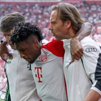 Ur-Bayer Thomas Müller leidet mit dem verletzten Kingsley Coman, sieht aber auch ohne den Franzosen gute Chancen gegen Arsenal.