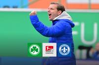 Seit Florian Kohfeldt als Trainer bei Darmstadt 98 übernommen hat, begeistern die Lilien meist mit spektakulärem Offensivfußball. Das bekommt auch Greuther Fürth zu spüren - genauso wie die Wut der eigenen Fans.