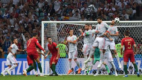 Portugal und Spanien traten auch bei der WM 2018 gegeneinander an