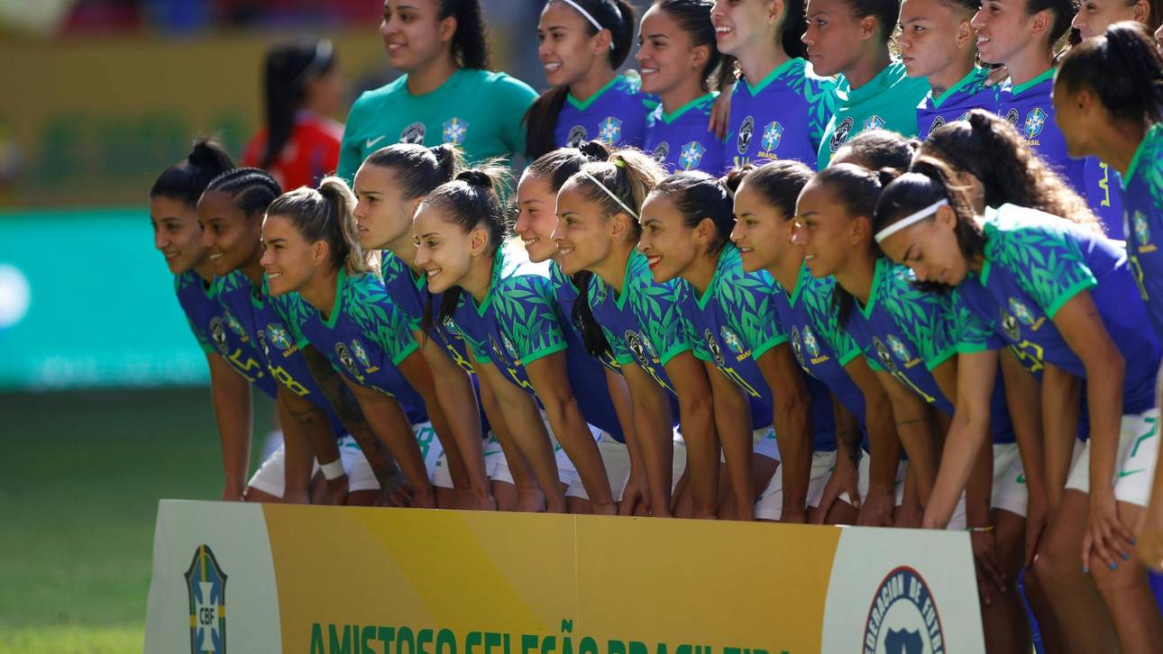 Vor WM: Brasilianerinnen mit Zeichen